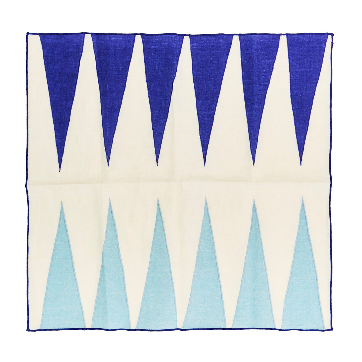 Backgammon Embroidered Linen Napkins (Set of 4)