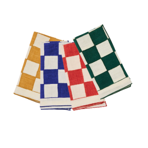 Chessboard Linen Napkins (Set of 4)