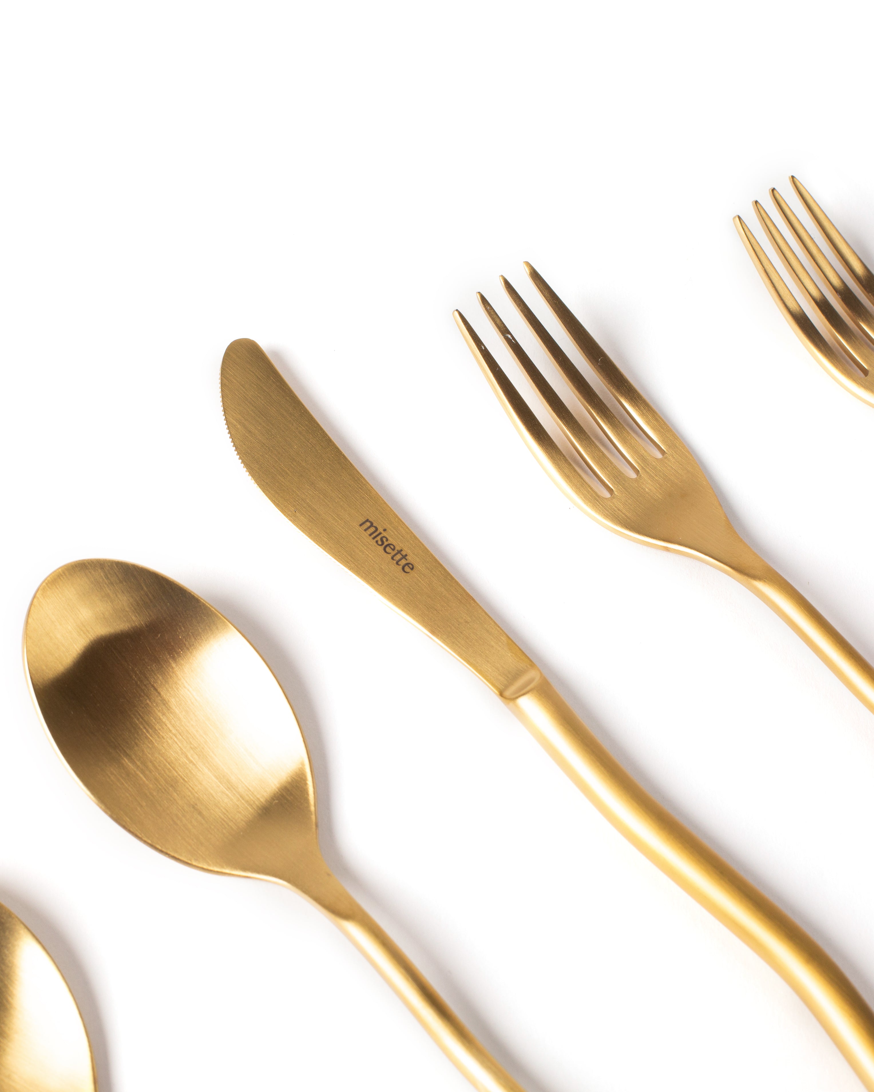 Misette-5-piece-Cutlery-stainless-steel-matte-gold