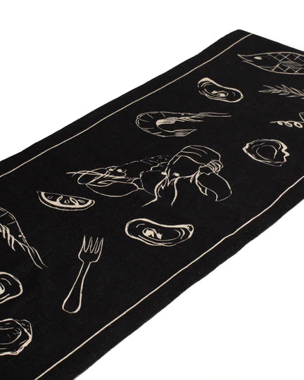 Misette-Minimalist-line-drawing-linen-table-runner