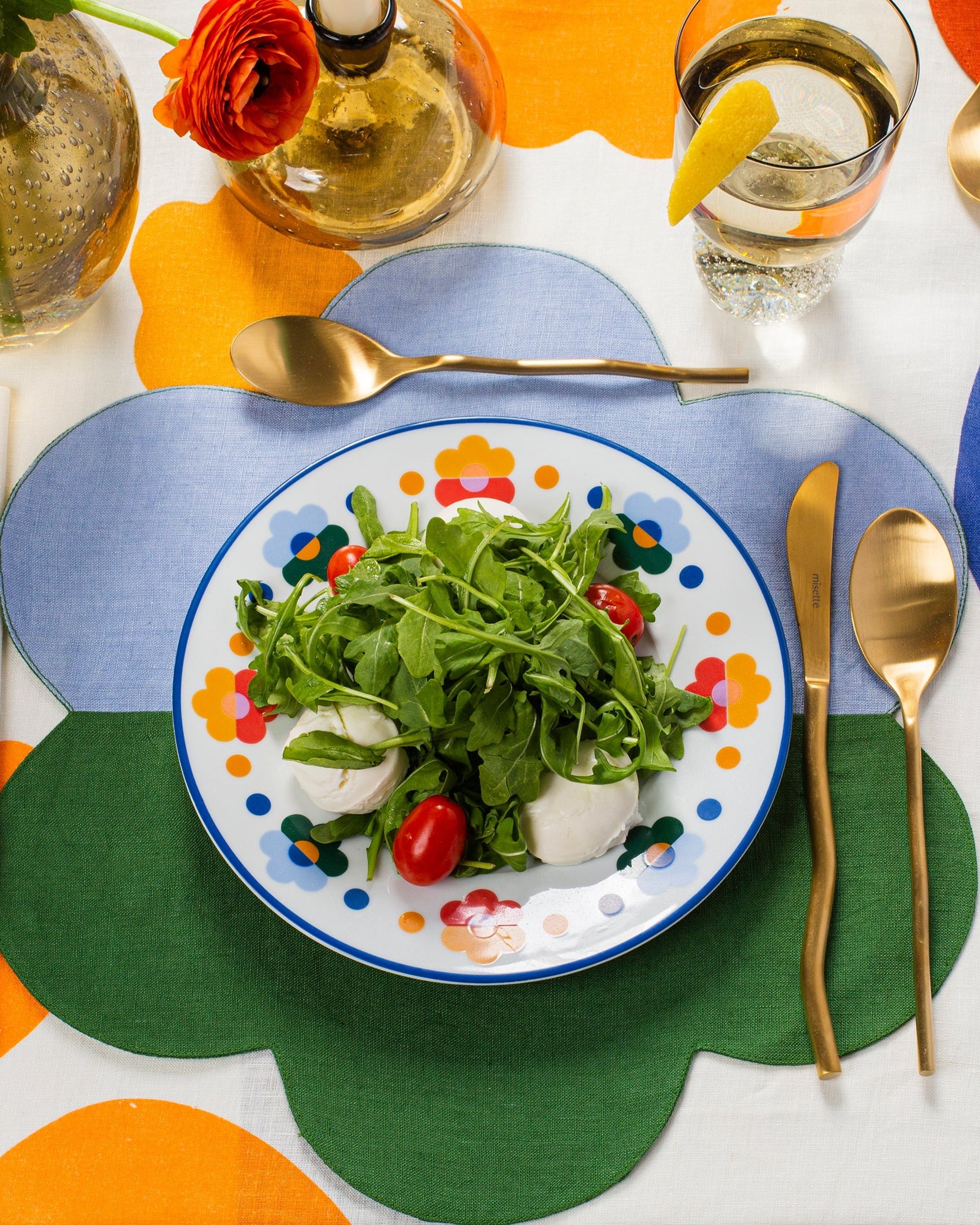 Misette-blue-greent-flower-linen-placemat-set