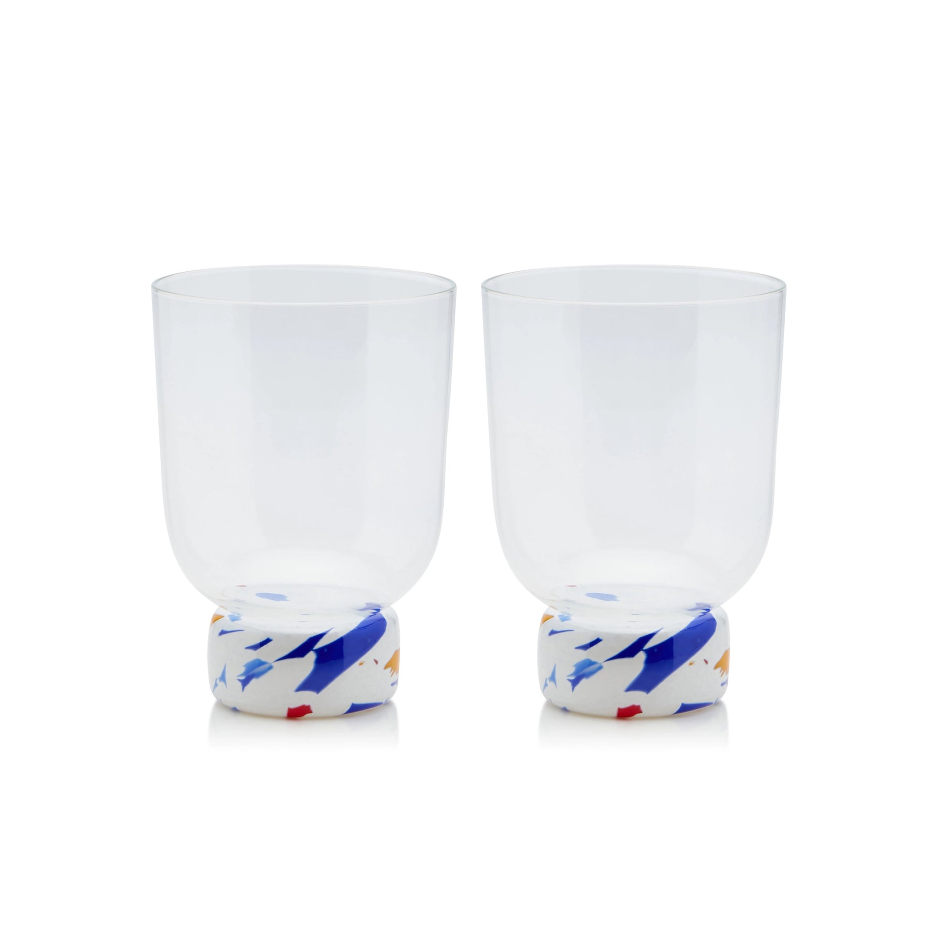 Primary Confetti Glass Tumbler (Set of 2)
