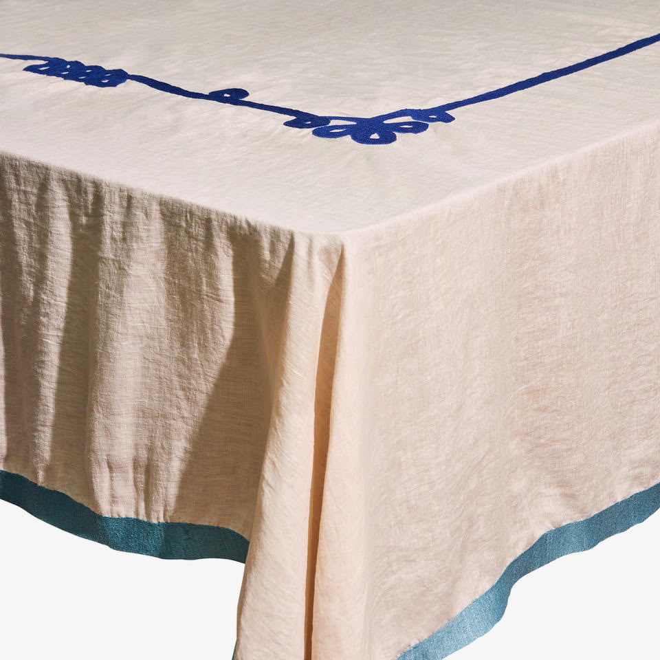 Serviettes de table #28 Bleu Gris - lot de 4 – Atelier Mouti - ISD