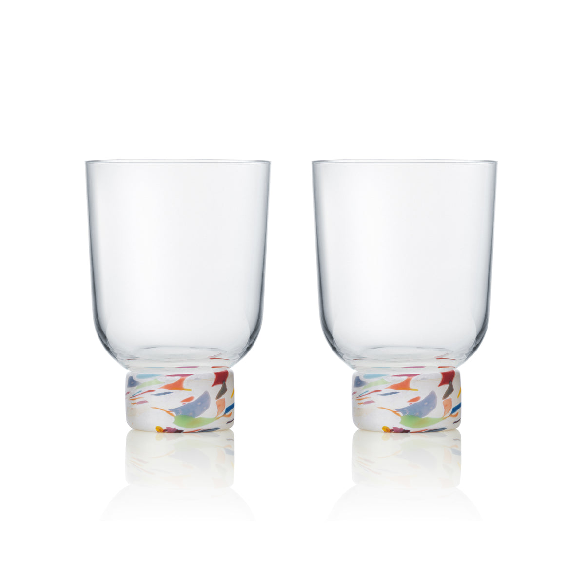 SAMPLE - Colorblock Confetti Glass Tumbler (Set of 2) – Misette