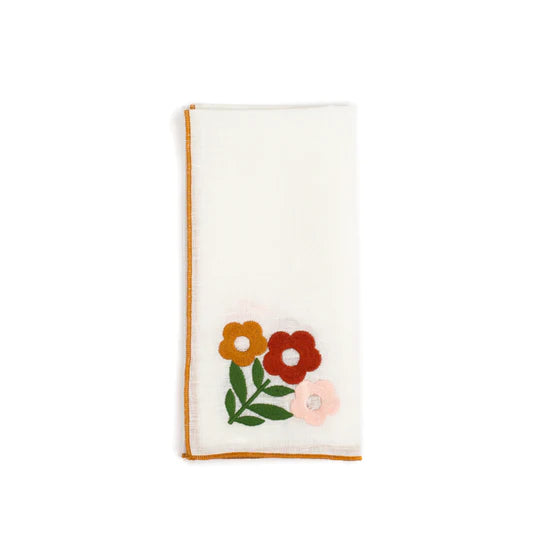 Misette-floral-embroidered-amber-red-orange-linen-napkins-set