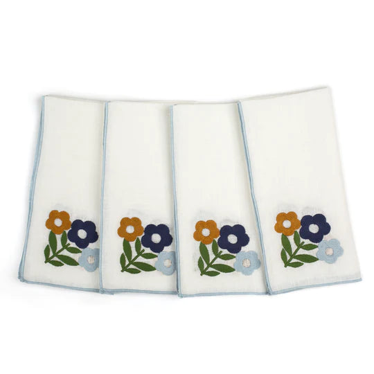 Misette-floral-embroidered-blue-green-linen-napkins-set 