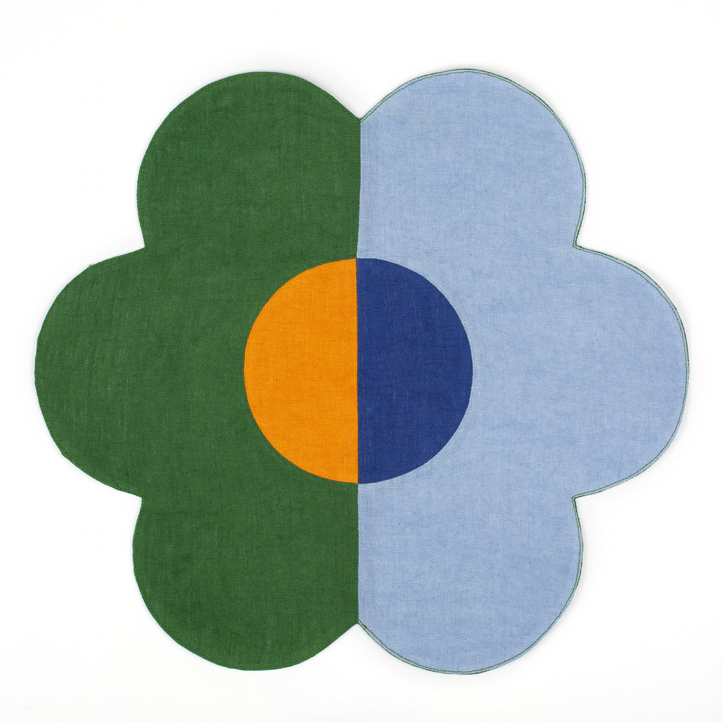 Misette-blue-greent-flower-linen-placemat-set