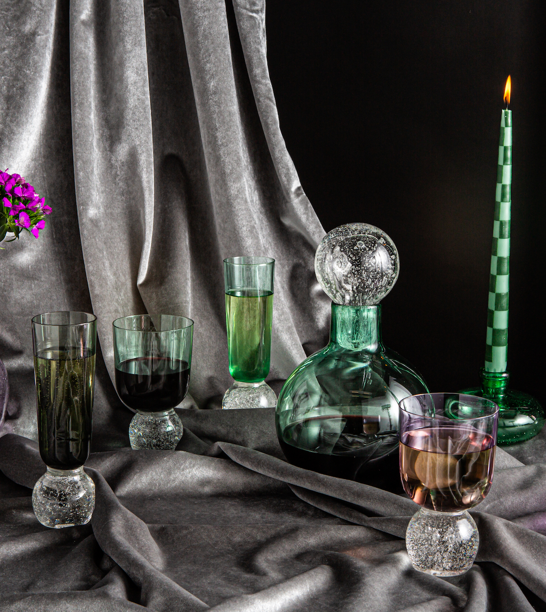 Bubble champagne discount glasses