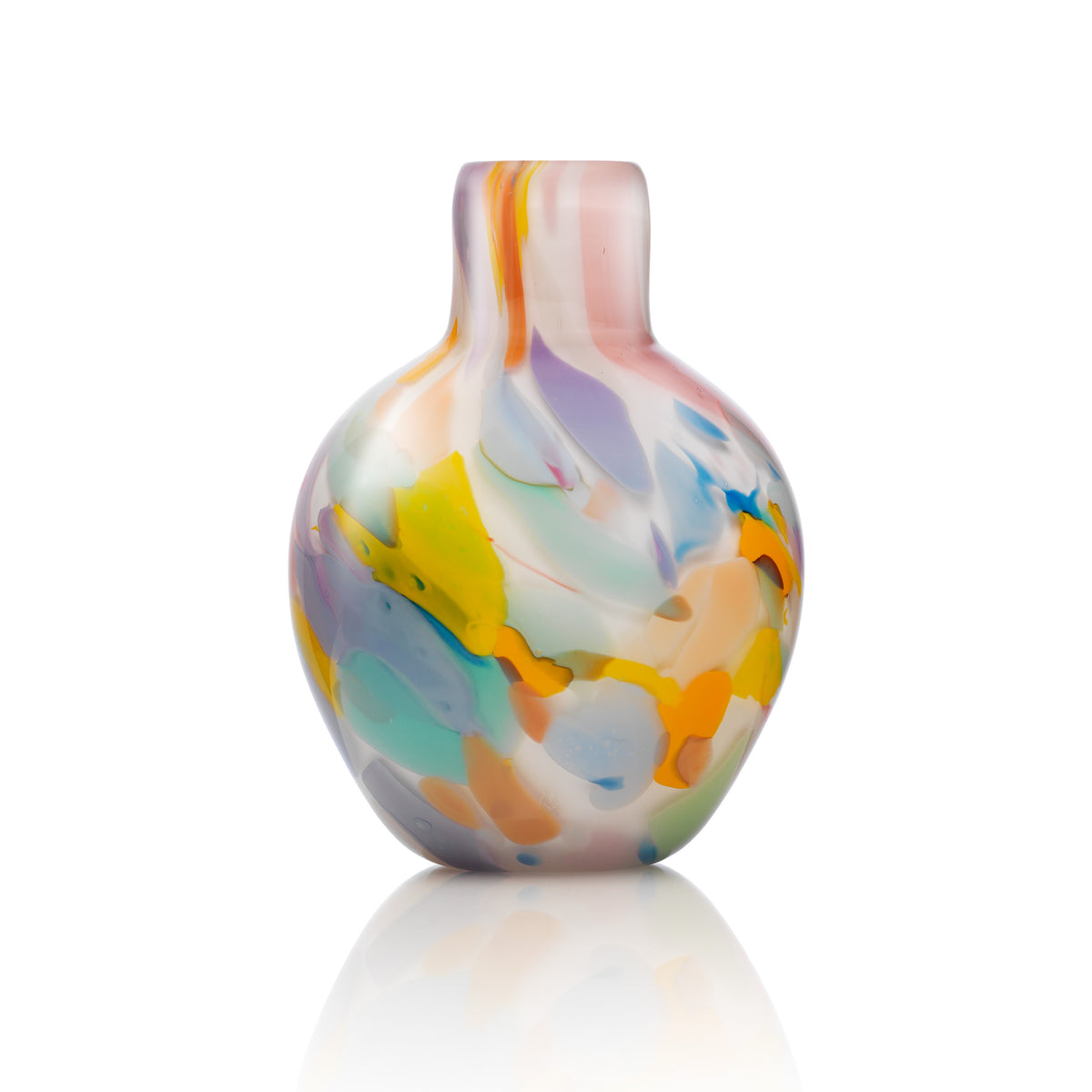 Misette Colorblock Confetti Glass Vase